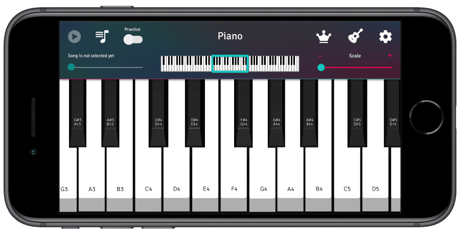 piano 3d main screen iphone