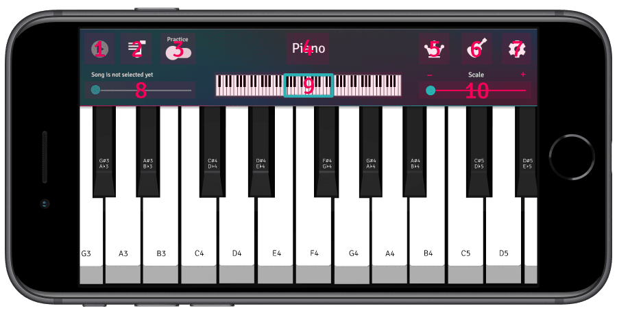 piano 3d main screen help